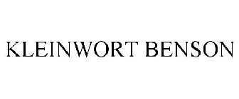 KLEINWORT BENSON