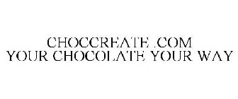 CHOCCREATE .COM YOUR CHOCOLATE YOUR WAY