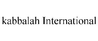 KABBALAH INTERNATIONAL