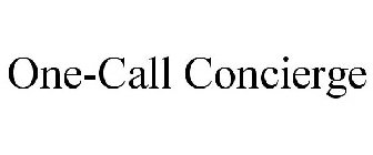 ONE-CALL CONCIERGE