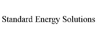 STANDARD ENERGY SOLUTIONS