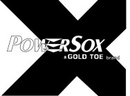 POWER SOX A GOLD TOE BRAND X