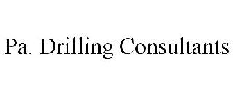 PA. DRILLING CONSULTANTS