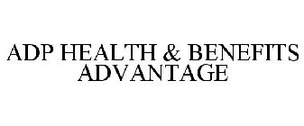 ADP HEALTH & BENEFITS ADVANTAGE