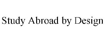 STUDY ABROAD BY DESIGN