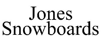 JONES SNOWBOARDS
