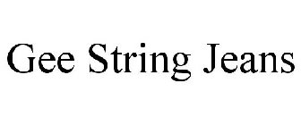 GEE STRING JEANS