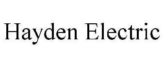 HAYDEN ELECTRIC