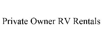 PRIVATE OWNER RV RENTALS