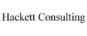 HACKETT CONSULTING