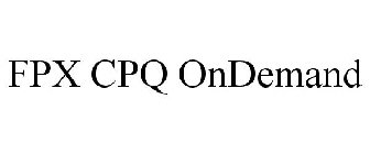 FPX CPQ ONDEMAND