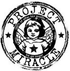 PROJECT MIRACLE 100% OF AFTER TAX PROFITDONATED BE AN ANGEL