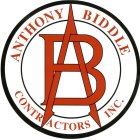 AB ANTHONY BIDDLE CONTRACTORS INC.