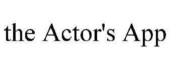 THE ACTOR'S APP