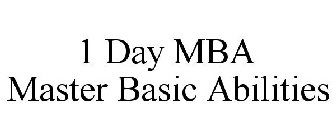 1 DAY MBA MASTER BASIC ABILITIES