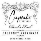 CUPCAKE VINEYARDS DEVIL'S FOOD CABERNET SAUVIGNON 2005 CENTRAL COAST