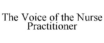 THE VOICE OF THE NURSE PRACTITIONER