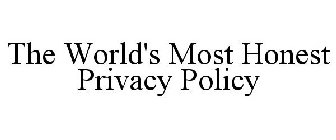 THE WORLD'S MOST HONEST PRIVACY POLICY