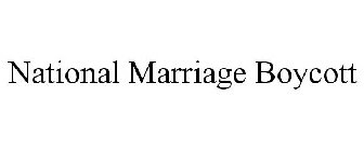 NATIONAL MARRIAGE BOYCOTT