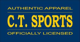 AUTHENTIC APPAREL C.T. SPORTS OFFICIALLY LICENSED