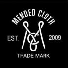 MC MENDED CLOTH EST. 2009 TRADE MARK