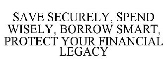 SAVE SECURELY, SPEND WISELY, BORROW SMART, PROTECT YOUR FINANCIAL LEGACY