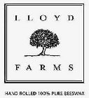 LLOYD FARMS HAND ROLLED 100% PURE BEESWAX