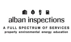 ALBAN INSPECTIONS A FULL SPECTRUM OF SERVICES PROPERTY ENVIRONMENTAL ENERGY EDUCATION