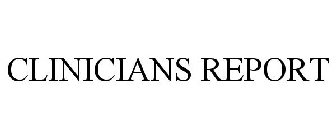 CLINICIANS REPORT