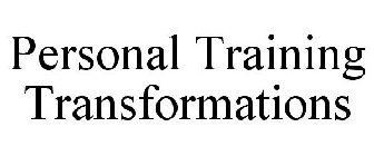 PERSONAL TRAINING TRANSFORMATIONS