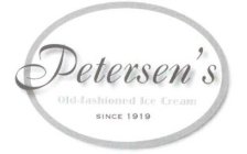 PETERSEN'S OLD - FASHIONED ICE CREAM SINCE 1919