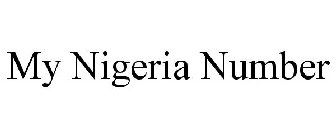 MY NIGERIA NUMBER