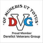 PROUD MEMBER OF THE DVG DERELICT VETERANS GROUP 