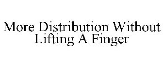 MORE DISTRIBUTION WITHOUT LIFTING A FINGER