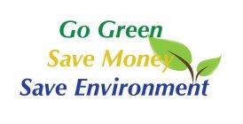 GO GREEN SAVE MONEY SAVE ENVIRONMENT