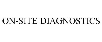 ON-SITE DIAGNOSTICS