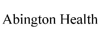 ABINGTON HEALTH