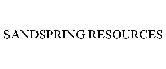 SANDSPRING RESOURCES