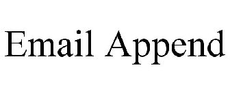 EMAIL APPEND