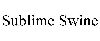 SUBLIME SWINE