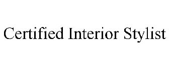 CERTIFIED INTERIOR STYLIST