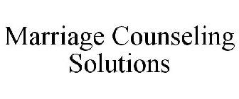 MARRIAGE COUNSELING SOLUTIONS