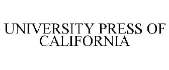 UNIVERSITY PRESS OF CALIFORNIA