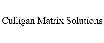 CULLIGAN MATRIX SOLUTIONS