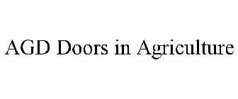 AGD DOORS IN AGRICULTURE