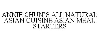 ANNIE CHUN'S ALL NATURAL ASIAN CUISINE ASIAN MEAL STARTERS