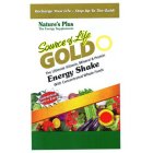 SOURCE OF LIFE GOLD THE ULTIMATE VITAMIN, MINERAL & PROTEIN ENERGY SHAKE WITH CONCENTRATED WHOLE FOODS GUARANTEED BURST OF ENERGY RECHARGE YOUR LIFE - STEP UP TO THE GOLD! NATURE'S PLUS THE ENERGY SUP