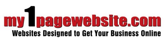 MY1PAGEWEBSITE.COM WEBSITES DESIGNED TO GET YOUR BUSINESS ONLINE