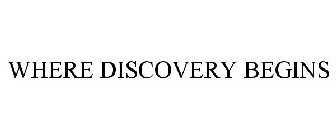 WHERE DISCOVERY BEGINS