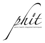PHIT PELVIC HEALTH INTEGRATED TECHNIQUES